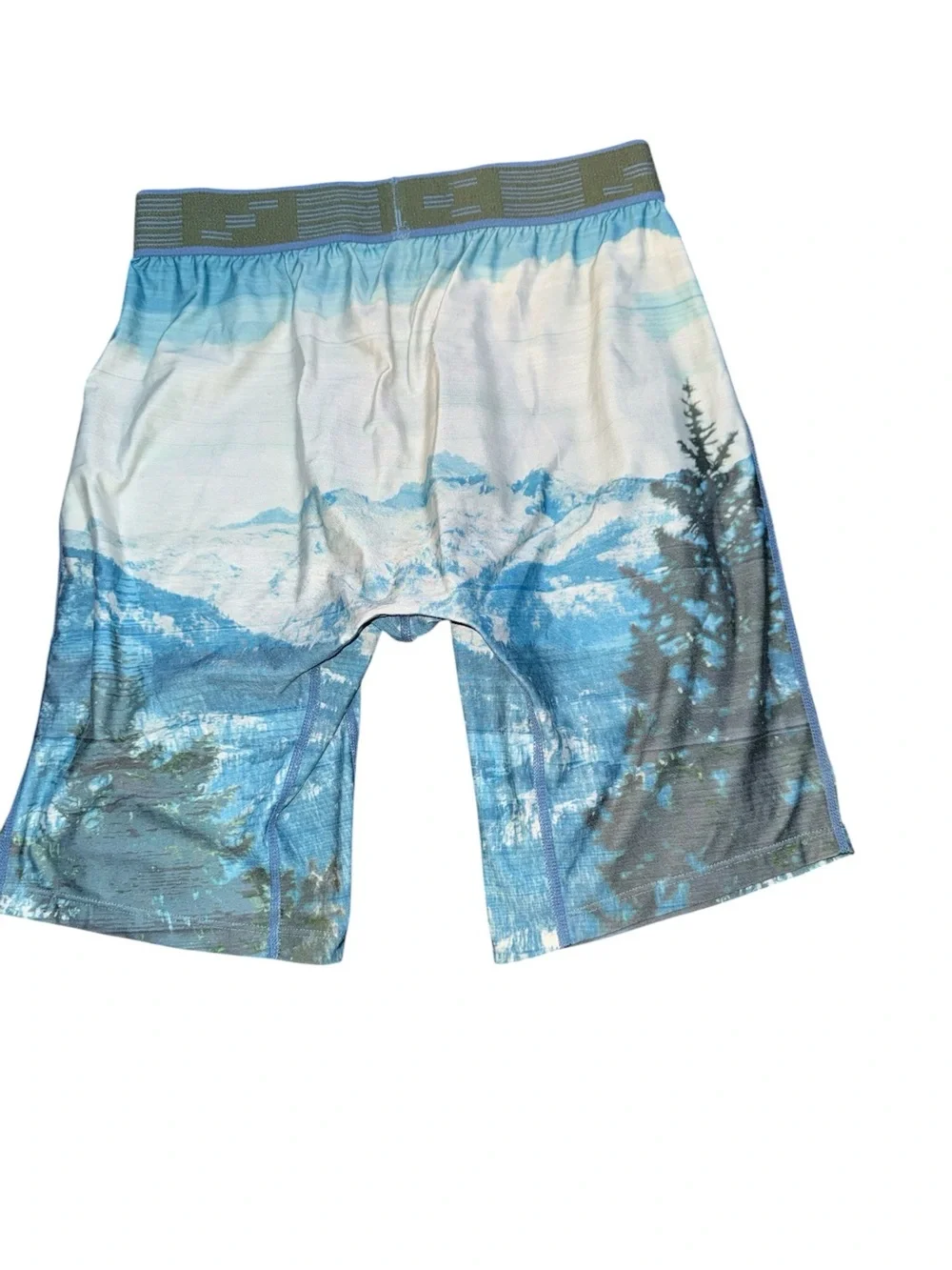 SAXX + Kevin Love collection Fuse nature alpine scene long boxer briefs Medium